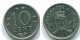 10 CENTS 1971 ANTILLAS NEERLANDESAS Nickel Colonial Moneda #S13490.E.A - Antille Olandesi