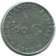 1/10 GULDEN 1963 ANTILLAS NEERLANDESAS PLATA Colonial Moneda #NL12505.3.E.A - Antilles Néerlandaises