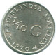1/10 GULDEN 1970 NIEDERLÄNDISCHE ANTILLEN SILBER Koloniale Münze #NL13012.3.D.A - Antilles Néerlandaises