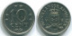 10 CENTS 1971 ANTILLES NÉERLANDAISES Nickel Colonial Pièce #S13455.F.A - Niederländische Antillen