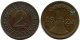 2 REICHSPFENNIG 1924 A DEUTSCHLAND Münze GERMANY #DA780.D.A - 2 Rentenpfennig & 2 Reichspfennig