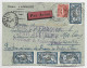 MERSON 5FRX4+N°199 LETTRE COVER AVION  ORSENNES INDRE FRANCE INDOCHINE 19.2.1929 RAID INTERROMPU DRAGON ANNAM - 1927-1959 Lettres & Documents