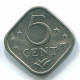 5 CENTS 1974 NIEDERLÄNDISCHE ANTILLEN Nickel Koloniale Münze #S12211.D.A - Antilles Néerlandaises