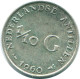 1/10 GULDEN 1960 NETHERLANDS ANTILLES SILVER Colonial Coin #NL12288.3.U.A - Antilles Néerlandaises