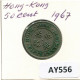 50 CENTS 1967 HONG KONG Pièce #AY556.F.A - Hongkong