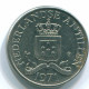 25 CENTS 1971 ANTILLAS NEERLANDESAS Nickel Colonial Moneda #S11554.E.A - Antillas Neerlandesas
