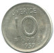10 ORE 1959 SWEDEN SILVER Coin #AD023.2.U.A - Suède