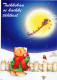 Happy New Year Christmas TEDDY BEAR Vintage Postcard CPSM #PAU866.A - Nouvel An
