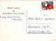 PAPÁ NOEL ÁNGELES NAVIDAD Vintage Tarjeta Postal CPSM #PAK139.A - Santa Claus
