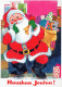 PAPÁ NOEL NAVIDAD Fiesta Vintage Tarjeta Postal CPSM #PAK195.A - Santa Claus