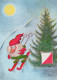PÈRE NOËL NOËL Fêtes Voeux Vintage Carte Postale CPSM #PAK081.A - Santa Claus