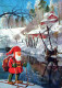 SANTA CLAUS CHRISTMAS Holidays Vintage Postcard CPSM #PAJ992.A - Santa Claus