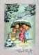 ANGEL CHRISTMAS Holidays Vintage Postcard CPSM #PAG888.A - Anges