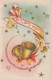 ANGEL CHRISTMAS Holidays Vintage Postcard CPSMPF #PAG805.A - Anges