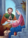 Vergine Maria Madonna Gesù Bambino Natale Religione Vintage Cartolina CPSM #PBB929.A - Vierge Marie & Madones