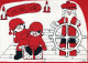 PAPÁ NOEL Feliz Año Navidad Vintage Tarjeta Postal CPSM #PBB233.A - Santa Claus