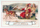 PÈRE NOËL Bonne Année Noël CERF Vintage Carte Postale CPSM #PBB200.A - Santa Claus