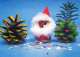 SANTA CLAUS Happy New Year Christmas Vintage Postcard CPSM #PBB242.A - Santa Claus