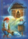 SANTA CLAUS Happy New Year Christmas GNOME Vintage Postcard CPSM Unposted #PBA481.A - Santa Claus