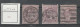 GB1902/06/11: Three Used Items Of 6 D EVII, De La Rueord. A. Chalk-surf. Pap, Somerset, Ord. Pap. Pale Redd. Purp.   O - Gebruikt