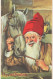 PÈRE NOËL Bonne Année Noël Vintage Carte Postale CPSMPF #PKG372.A - Santa Claus