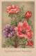 FLOWERS Vintage Postcard CPA #PKE576.A - Fiori