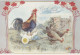 PASCUA POLLO HUEVO Vintage Tarjeta Postal CPA #PKE427.A - Easter