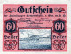 60 HELLER 1920 Stadt HAINBURG AN DER DONAU Niedrigeren Österreich Notgeld Papiergeld Banknote #PG875 - Lokale Ausgaben