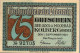 75 PFENNIG 1921 Stadt KOLBERG Pomerania DEUTSCHLAND Notgeld Banknote #PF503 - [11] Local Banknote Issues