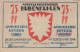 75 PFENNIG 1921 Stadt BULLENKUHLEN Schleswig-Holstein UNC DEUTSCHLAND #PA207 - [11] Local Banknote Issues
