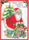 SANTA CLAUS Happy New Year Christmas Vintage Postcard CPSM #PBL228.GB - Santa Claus