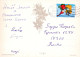 SANTA CLAUS Happy New Year Christmas SNOWMAN Vintage Postcard CPSM #PAU387.GB - Santa Claus