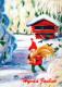 SANTA CLAUS Happy New Year Christmas Vintage Postcard CPSM #PAU591.GB - Santa Claus