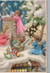 ANGEL CHRISTMAS Holidays Vintage Postcard CPSM #PAG990.GB - Angels