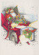 PAPÁ NOEL NAVIDAD Fiesta Vintage Tarjeta Postal CPSM #PAJ996.ES - Santa Claus