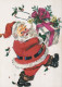 PAPÁ NOEL NAVIDAD Fiesta Vintage Tarjeta Postal CPSM #PAJ650.ES - Santa Claus