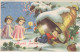 CHILDREN CHILDREN Scene S Landscapes Vintage Postcard CPSMPF #PKG590.GB - Scènes & Paysages