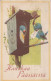 EASTER BIRD Vintage Postcard CPA #PKE483.GB - Ostern