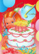 HAPPY BIRTHDAY 7 Year Old GIRL CHILDREN Vintage Postal CPSM #PBT790.GB - Birthday