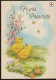 EASTER CHICKEN EGG Vintage Postcard CPSM #PBO656.GB - Ostern