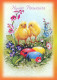 EASTER CHICKEN EGG Vintage Postcard CPSM #PBO716.GB - Ostern