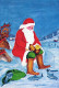 PÈRE NOËL Bonne Année Noël Vintage Carte Postale CPSM #PBL416.FR - Santa Claus