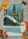 PÈRE NOËL Bonne Année Noël Vintage Carte Postale CPSM #PAV681.FR - Santa Claus