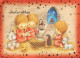 ANGE Bonne Année Noël Vintage Carte Postale CPSM #PAS752.FR - Engelen