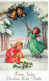 ANGE NOËL Vintage Carte Postale CPSMPF #PAG742.FR - Angels