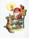 WEIHNACHTSMANN SANTA CLAUS TIERE WEIHNACHTSFERIEN Vintage Postkarte CPSM #PAK633.DE - Santa Claus