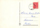 WEIHNACHTSMANN SANTA CLAUS WEIHNACHTSFERIEN Vintage Postkarte CPSM #PAK828.DE - Santa Claus