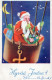 WEIHNACHTSMANN SANTA CLAUS WEIHNACHTSFERIEN Vintage Postkarte CPSMPF #PAJ449.DE - Santa Claus