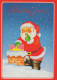 WEIHNACHTSMANN SANTA CLAUS WEIHNACHTSFERIEN Vintage Postkarte CPSM #PAJ721.DE - Kerstman