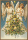 ENGEL WEIHNACHTSFERIEN Feiern & Feste Vintage Ansichtskarte Postkarte CPSM #PAH867.DE - Anges